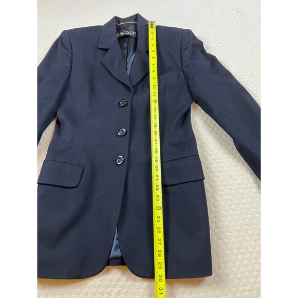 Escada Blazer 3 Button Jacket Single Breasted 90’s | Black  | Size Small 4 (est) - Picture 4 of 10